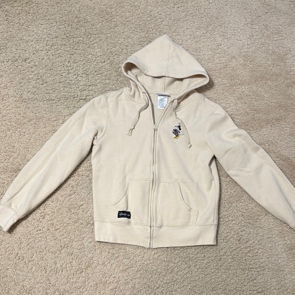 Mini mouse Disney Cream Hoodie with Logo Patch